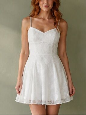NWT Princess Polly ‘New Chapters’ White Floral Mini Dress